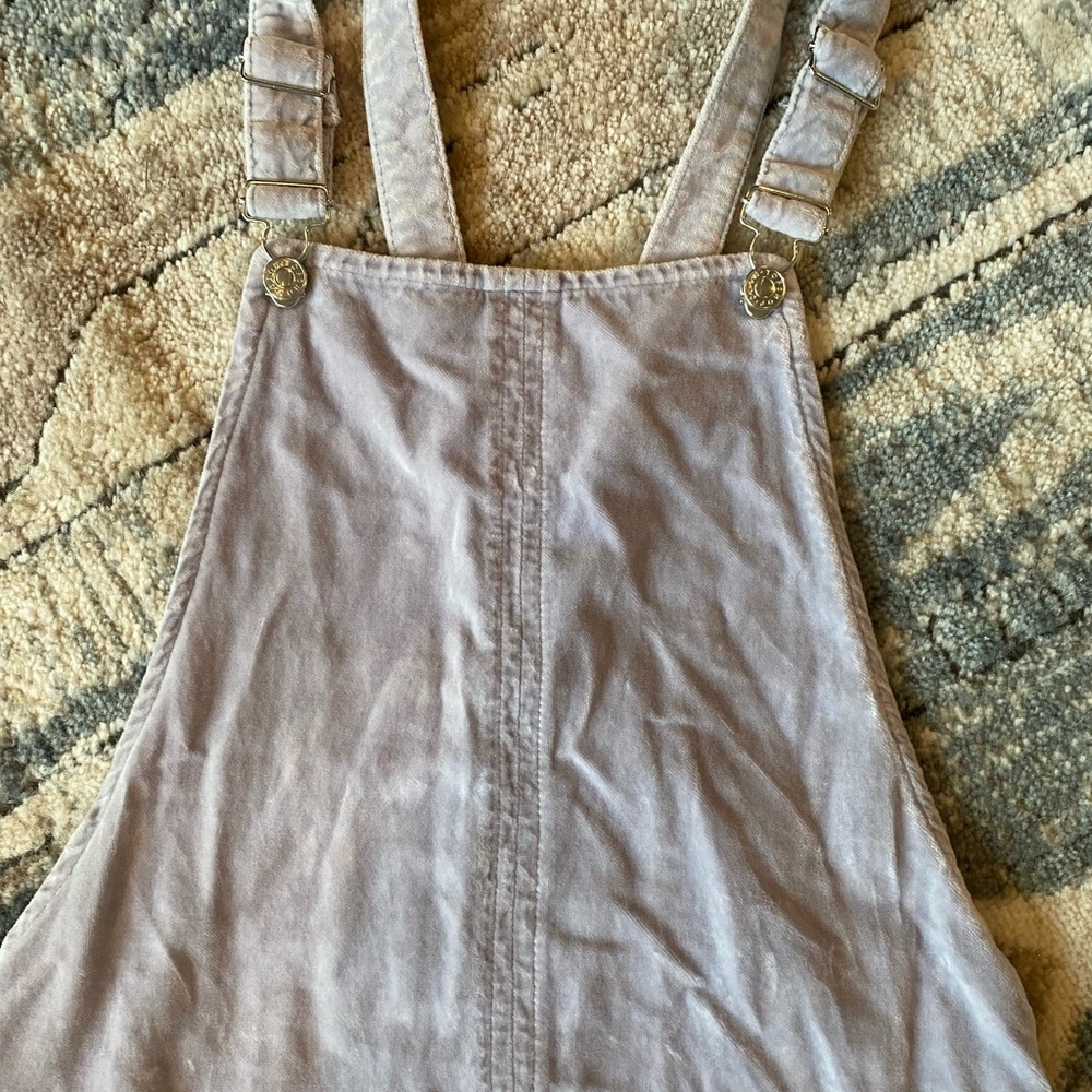 TOPSHOP moto violet purple dress overall size 4 - Picture 2 of 5